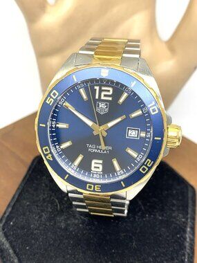 Tag Heuer Men's Watch WAZ1120 Formula 1 Swiss Quartz Blue Dial Two Tone Steel